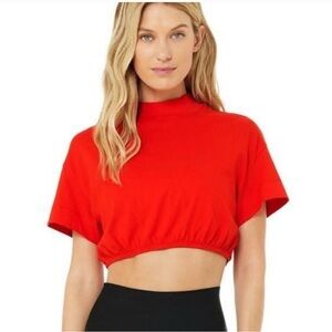 Red Women's Alo Crop Top